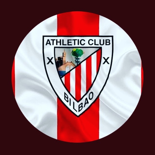 Athletic Club Bilbao logo shaped like a pointed shield with the same shape inside it and cut diagonally