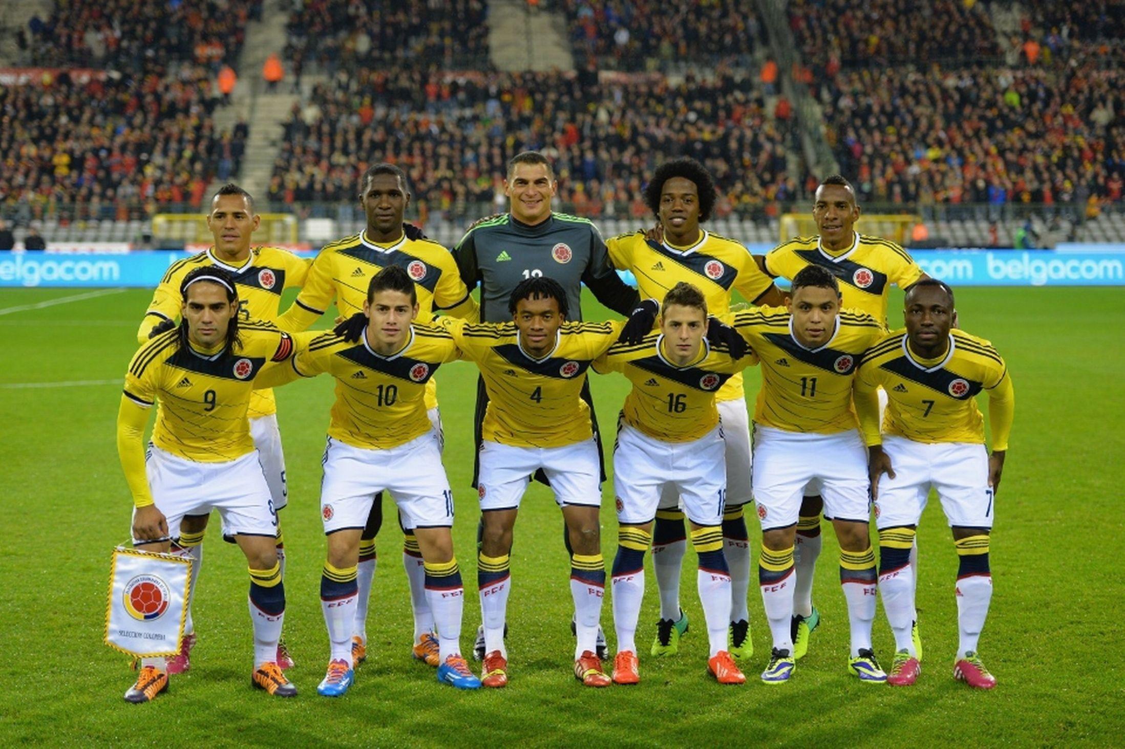 Colombian National Team  in a Official Match