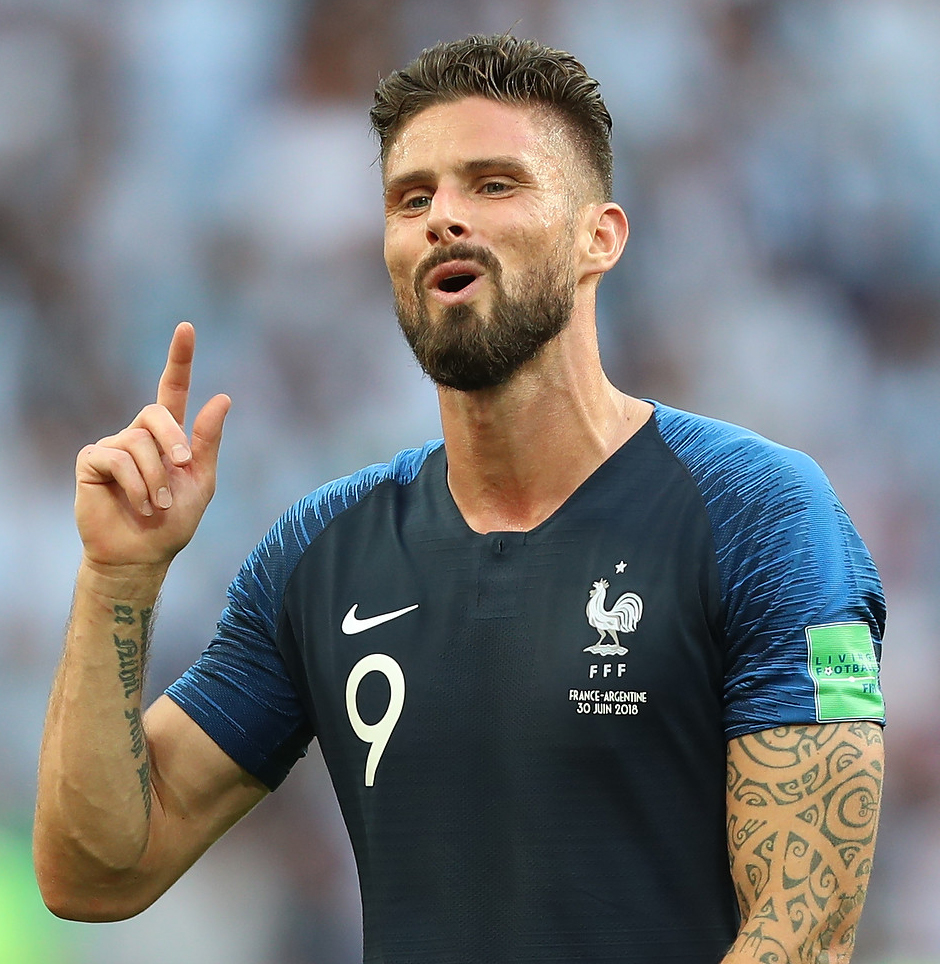 Olivier Giroud In a match with france