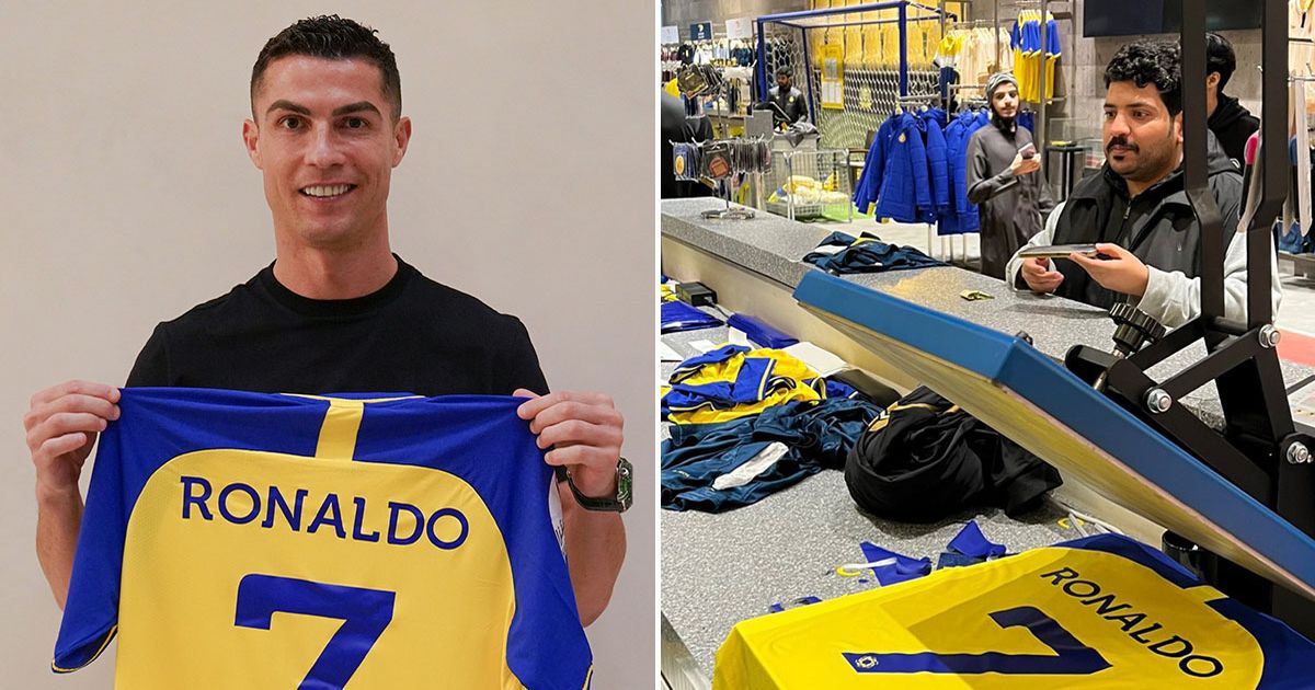 Saudis Rush To Purchase Ronaldo Shirts Following The Al Nassr Deal