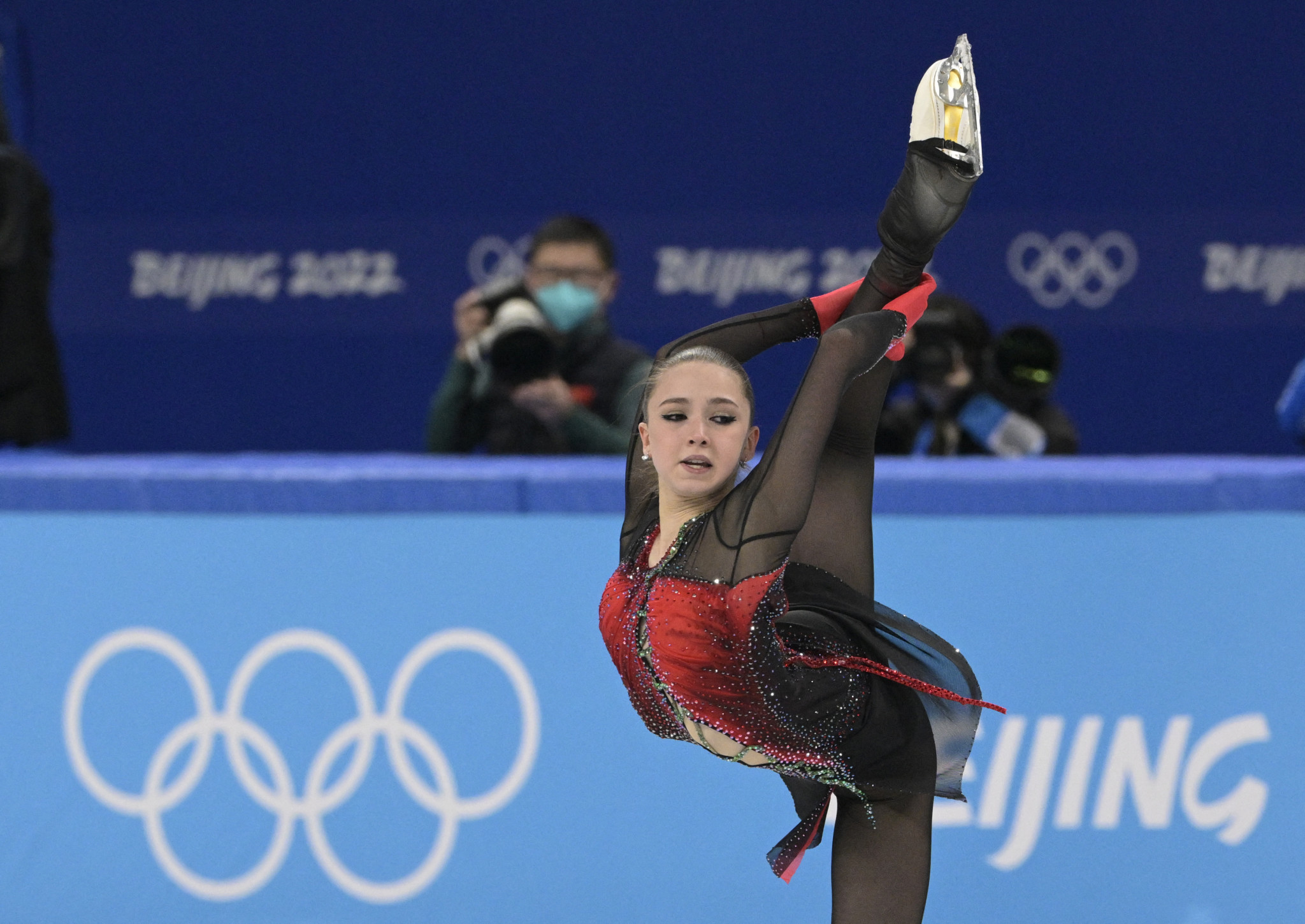 Kamila Valieva during the Olympic Games