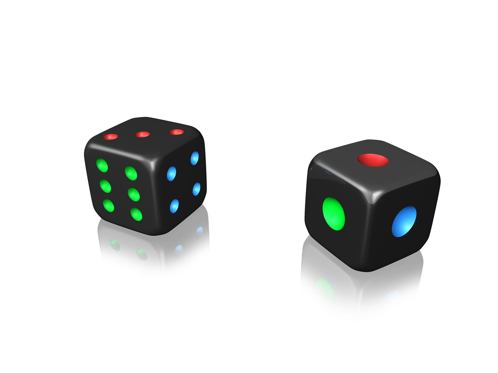 Two Black dice
