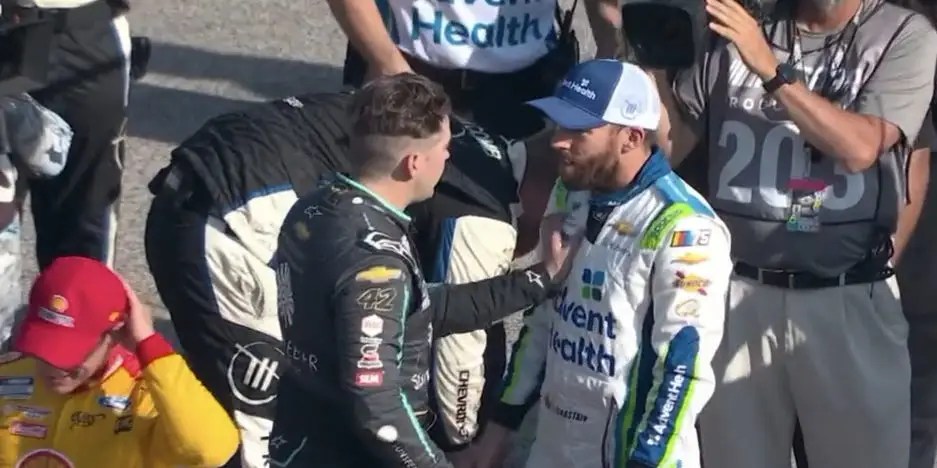 Ross Chastain Strikes Noah Gragson During A Heated Post-race Incident Between NASCAR Drivers