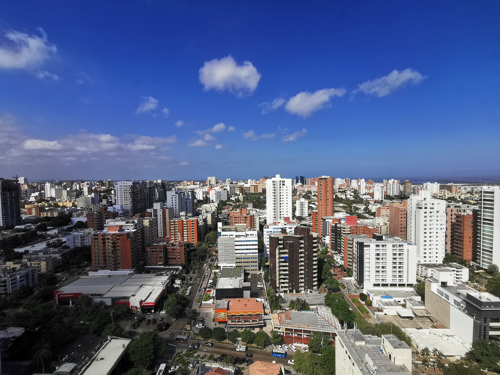 Skyview Of The City of Barranquilla
