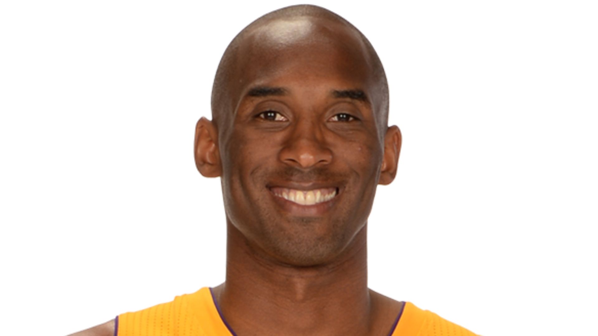Kobe Bryant Posing In Yellow Shirt
