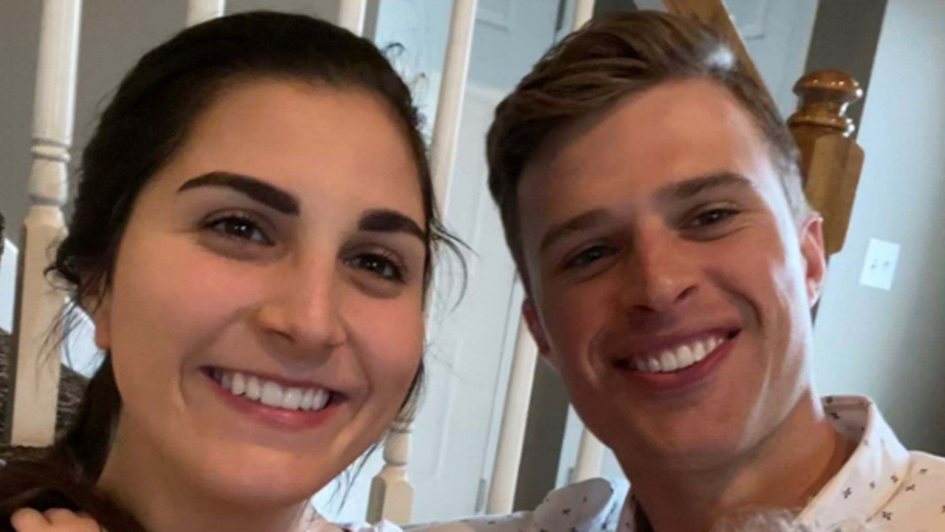 Harrison Butker With Wife Both Smiling