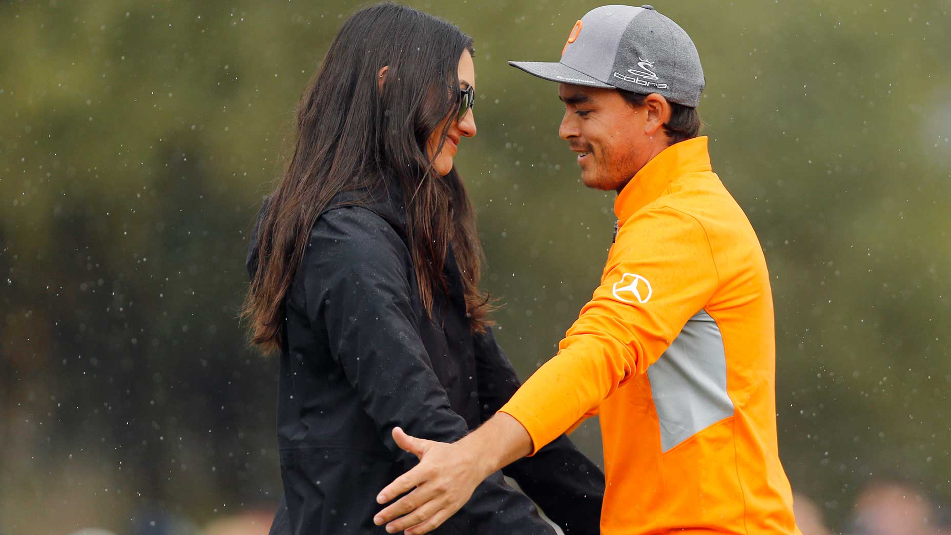 Rickie Fowler And Allison Stokke Hugging Each other